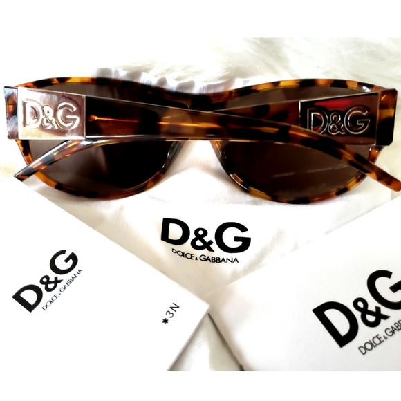 Dolce & Gabbana Tortoise Monogram Sunglasses - Picture 2 of 7